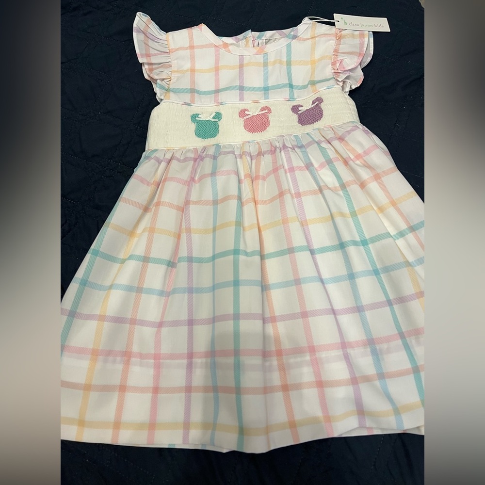 Disney Minnie Mouse Ears smocked dress 2T by Eliza James Kids NWT